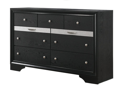 Crownmark Regata Dresser - Black/Silver