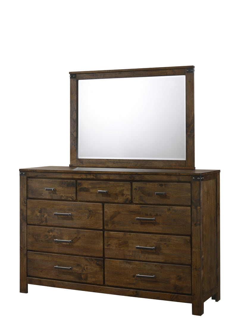Crownmark Curtis Bedroom Set Dresser and Mirror