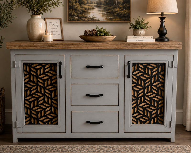 Nogal Light Grey Console