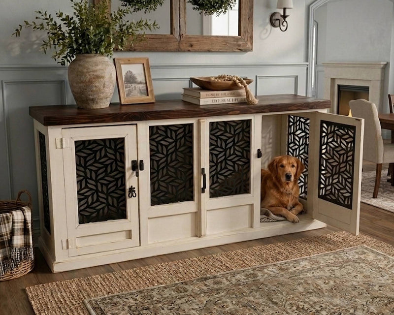 Pet Kennel White 72"