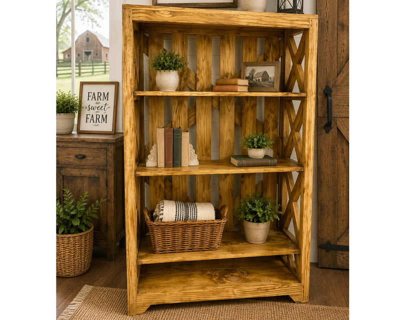 Bookcase Wax Nogal Bookshelf