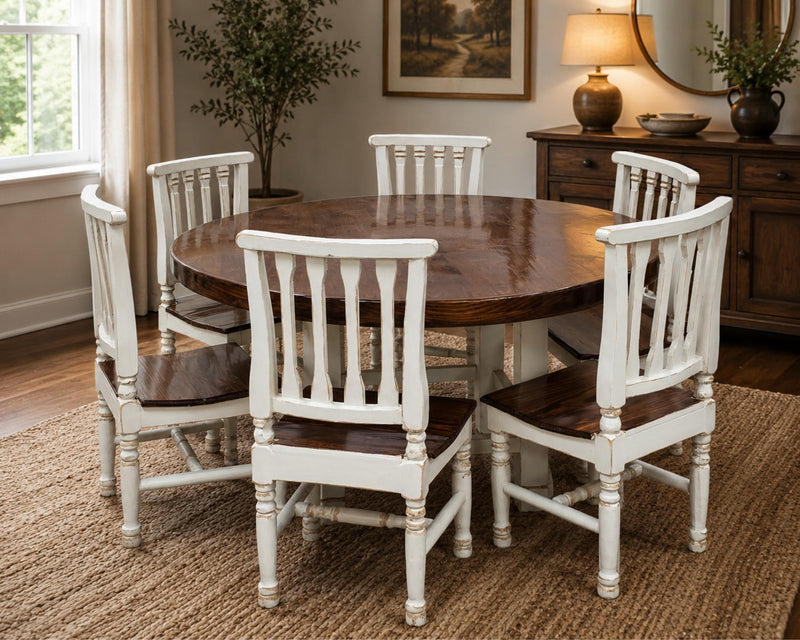 Lauro Mercedes White 7-Piece Dining Set