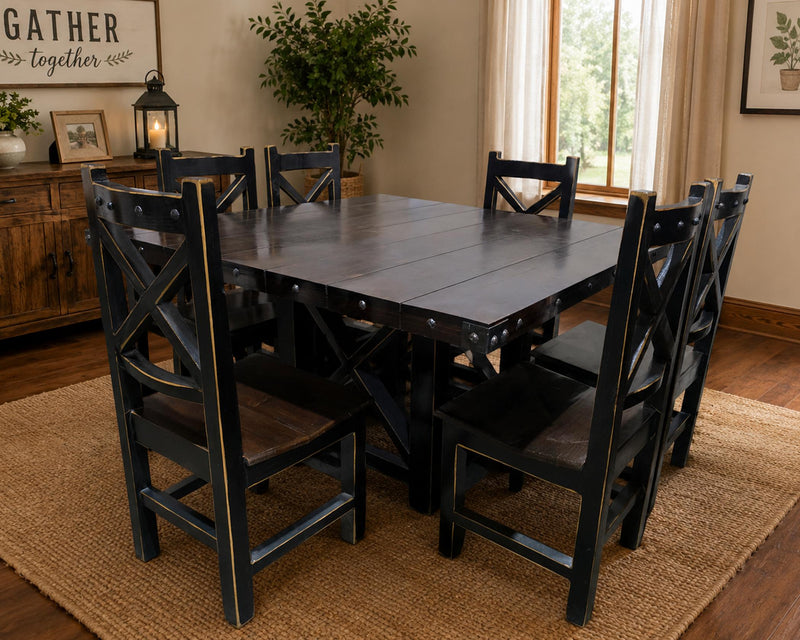 Alonso Walnut Black 7 Pc.