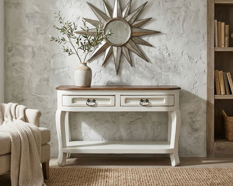 Ximena Oyster White Entryway Table