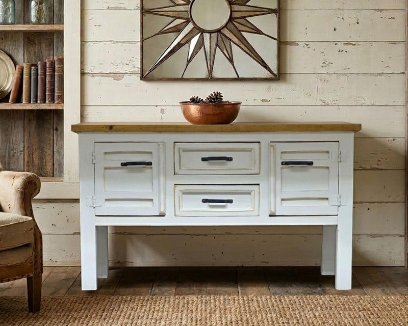 Barcelona Oyster White Entryway Table