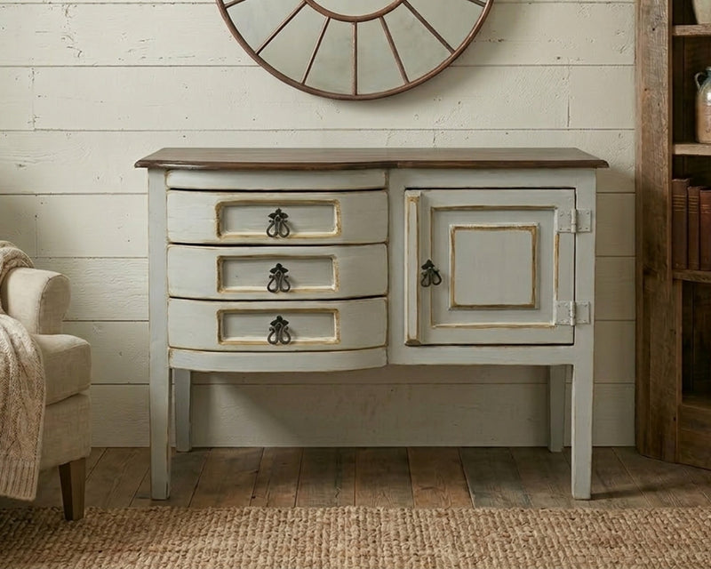 Henrietta Walnut & Grey Accent Cabinet