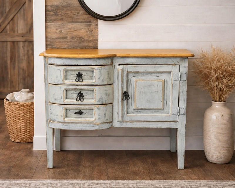 Henrietta White & Grey Accent Cabinet