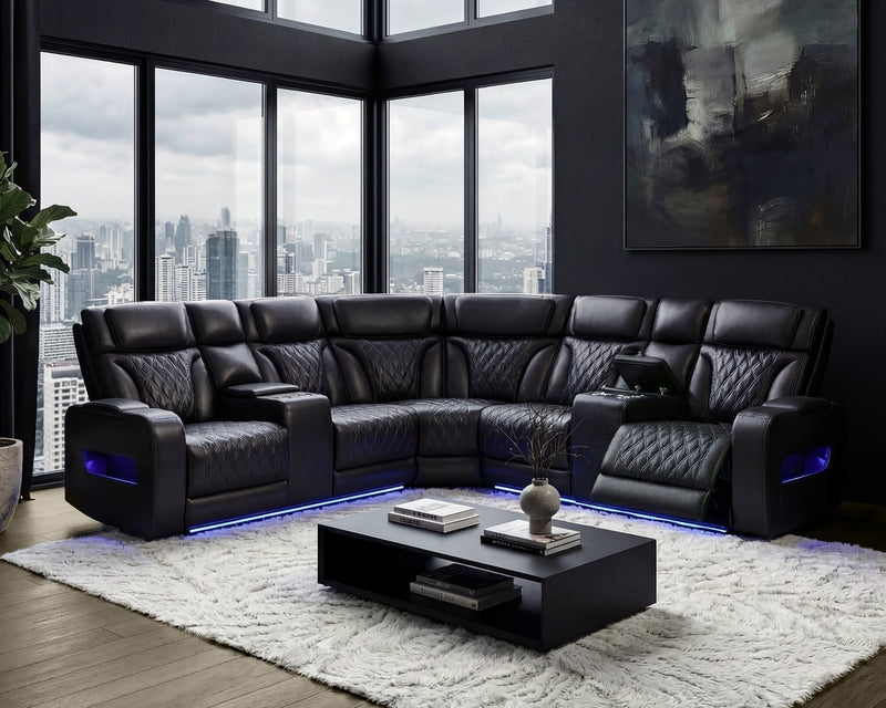 Blanche Black Sectional